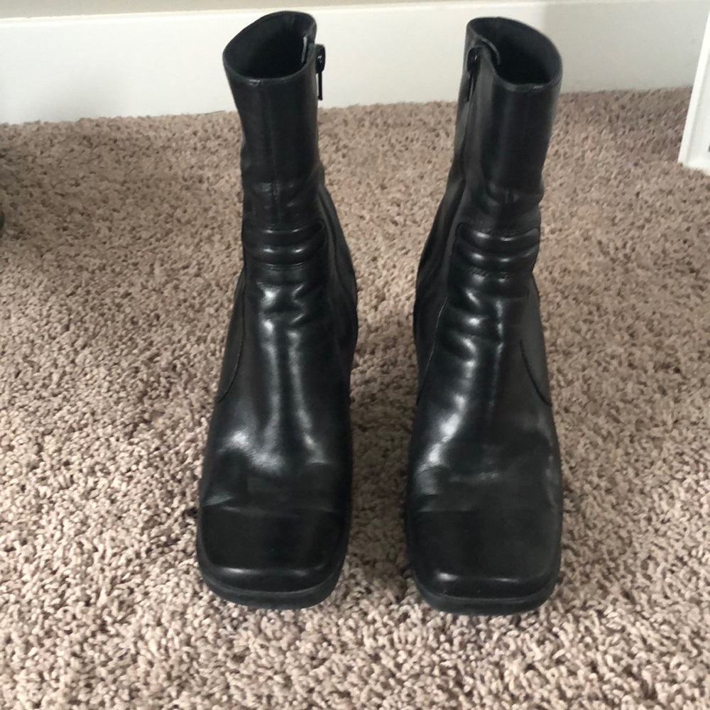 Nine West Black Leather Boots